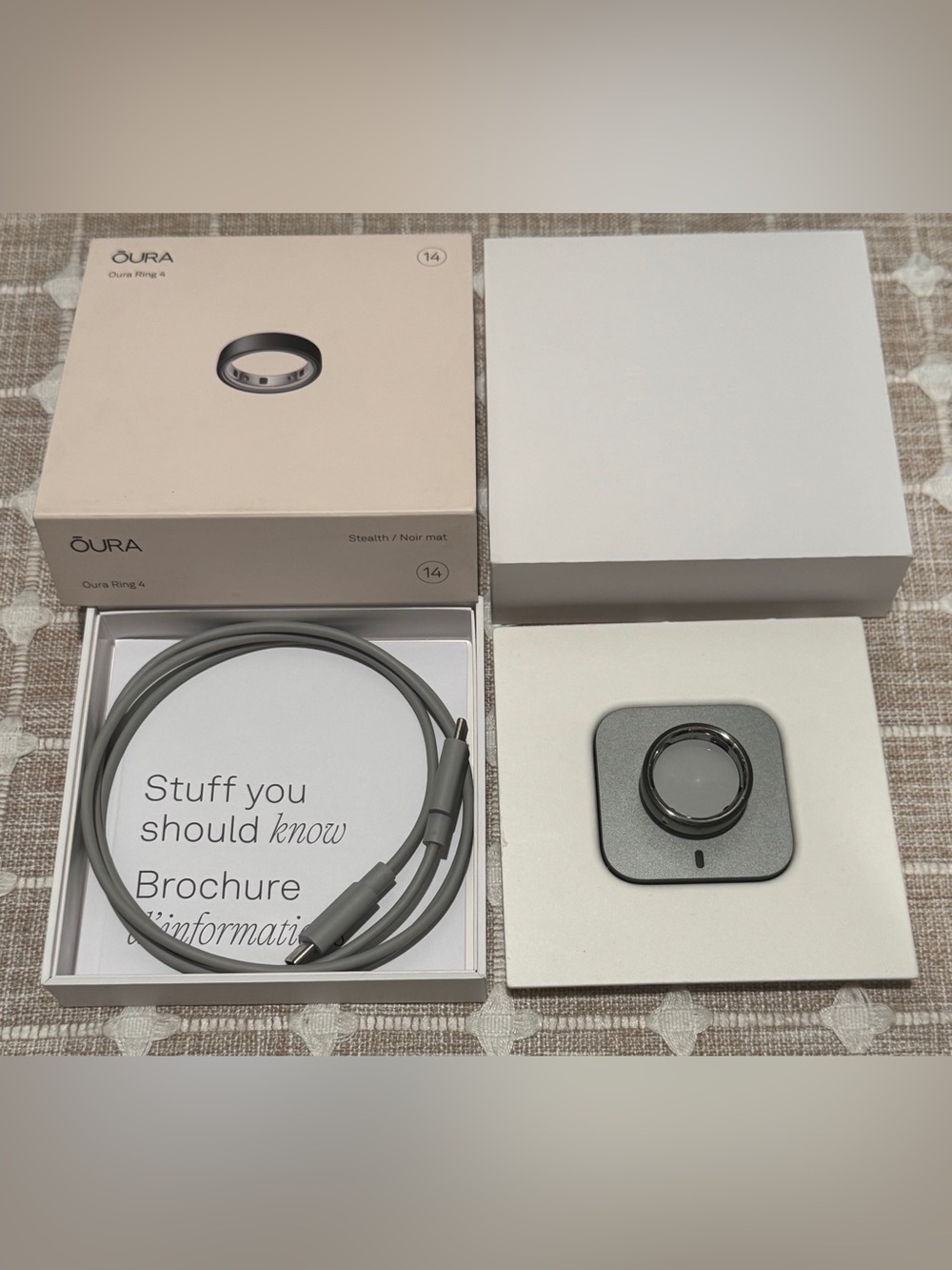 Oura Ring Stealth Black Gen 4 Sz. 14 - Picture 2 of 10